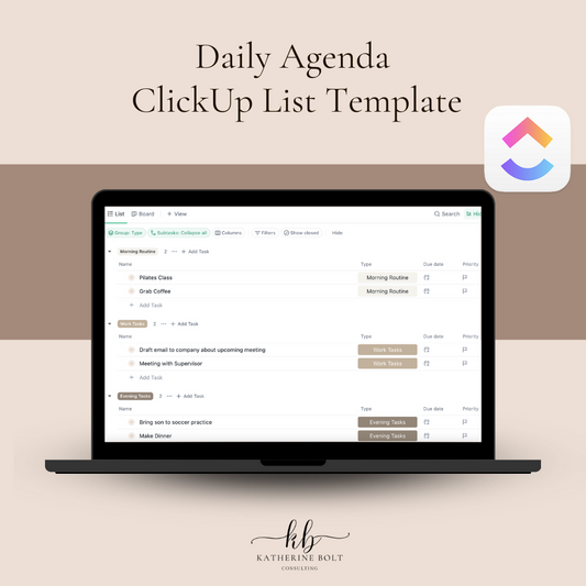 Daily Agenda - ClickUp List Template